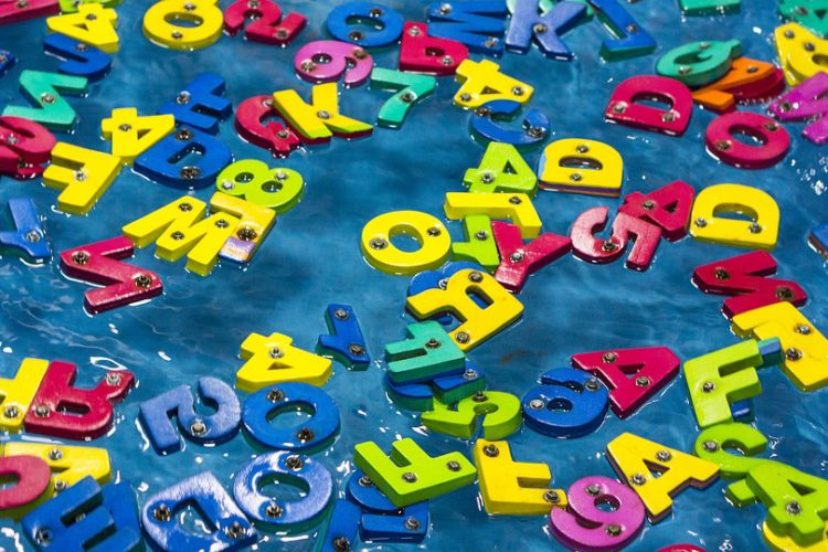 Colorful letters